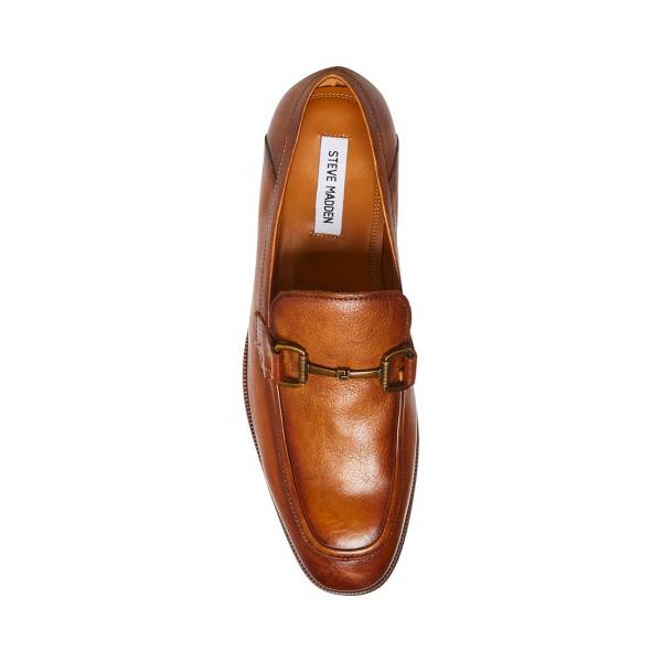 Steve Madden Aahron Tan Läder Finskor Herr Bruna | SM-524HO