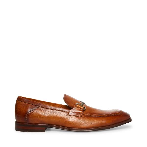 Steve Madden Aahron Tan Läder Finskor Herr Bruna | SM-524HO