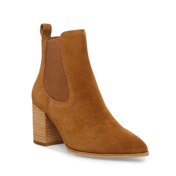 Steve Madden Addy Cognac Mocka Kängor Dam Bruna | SM-872GV