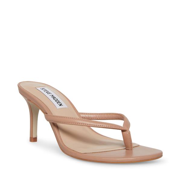 Steve Madden Addyson Tan Läder Heel Högklackade Skor Dam Bruna | SM-418ID