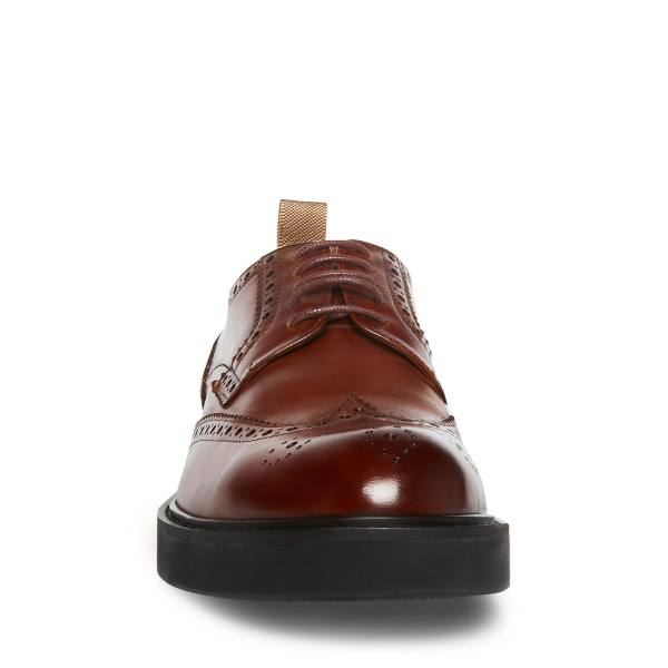 Steve Madden Adrick Cognac Läder Finskor Herr Bruna | SM-145BT