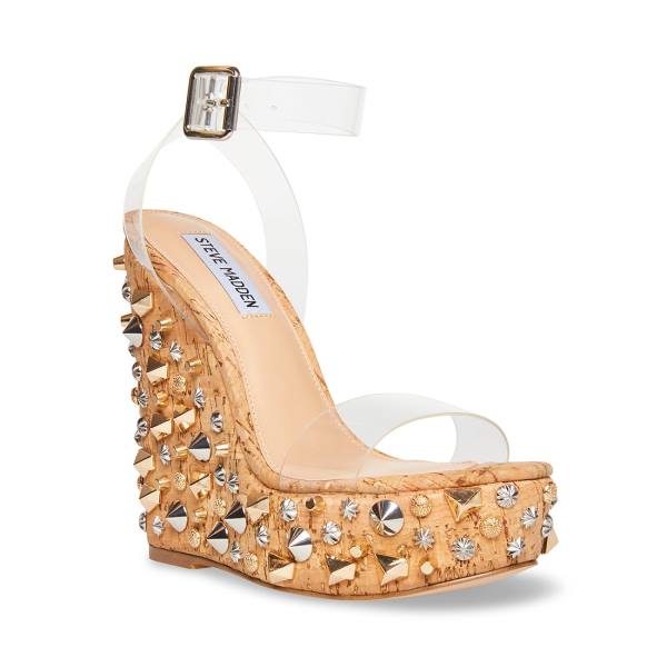 Steve Madden Alika Sandaler Dam Clear | SM-671OJ