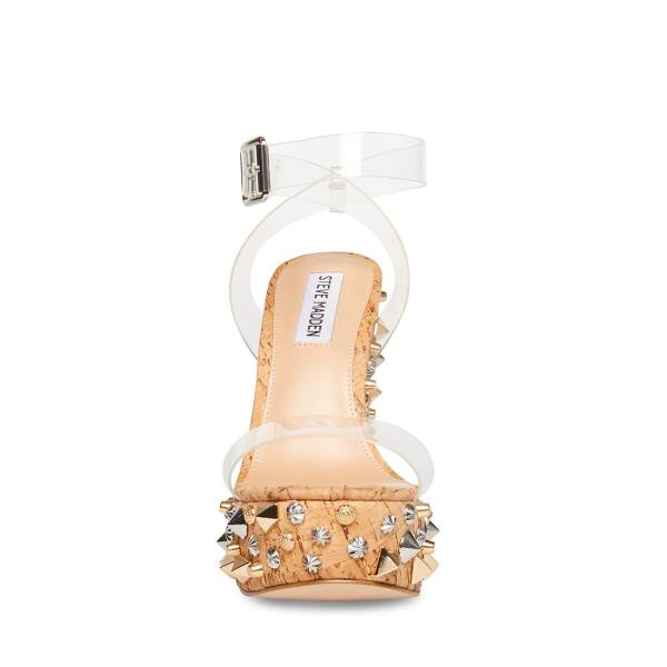 Steve Madden Alika Sandaler Dam Clear | SM-671OJ