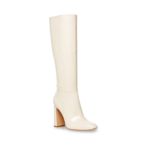 Steve Madden Ambrose Bone Lack Stövlar Dam Beige | SM-102RQ