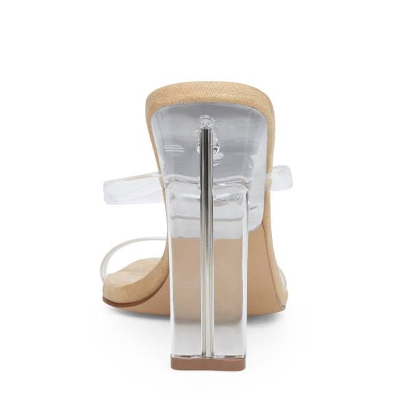 Steve Madden Andrina Heel Högklackade Skor Dam Clear | SM-109UM