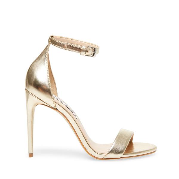 Steve Madden Angelina Metallic Heel Högklackade Skor Dam Metal | SM-123DT