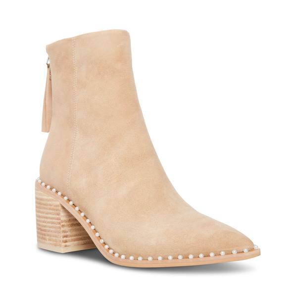 Steve Madden Aquarius Tan Mocka Kängor Dam Bruna | SM-018ZC