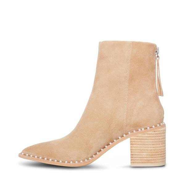 Steve Madden Aquarius Tan Mocka Kängor Dam Bruna | SM-018ZC