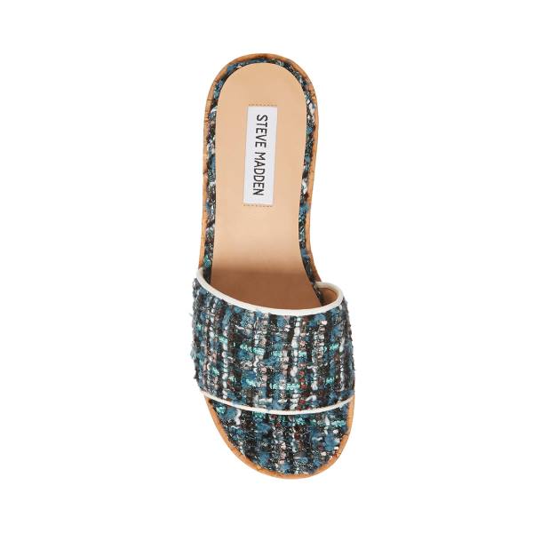 Steve Madden Aria Teal Sandaler Dam Turkos Olika Färger | SM-326BM