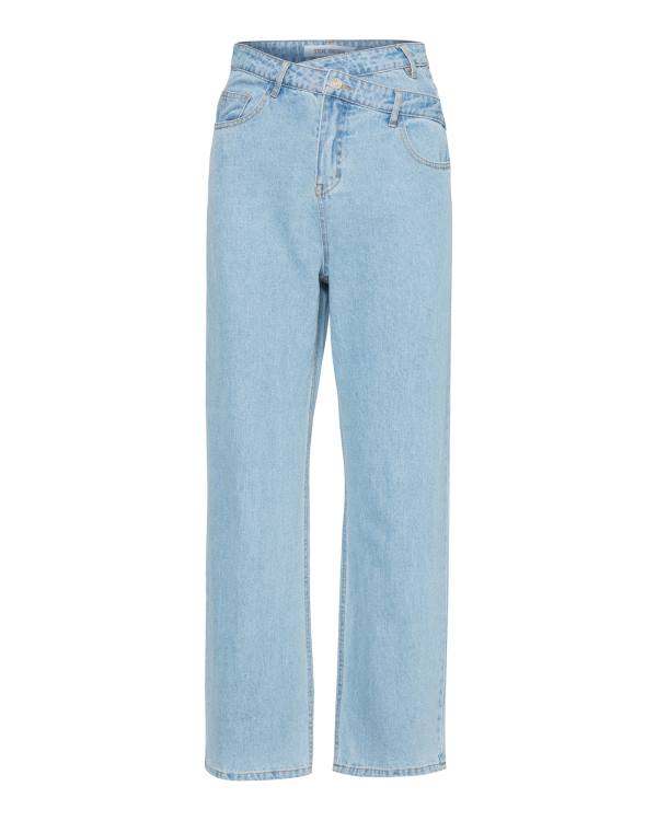 Steve Madden Asymmetrical Boyfriend Jean Byxor Dam Blå | SM-198FV