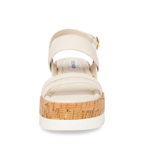 Steve Madden Athena Läder Sandaler Dam Vita | SM-948YU