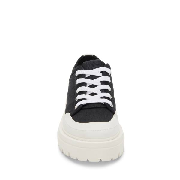 Steve Madden Avah Canvas Sneakers Dam Svarta | SM-306EX