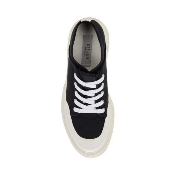 Steve Madden Avah Canvas Sneakers Dam Svarta | SM-306EX