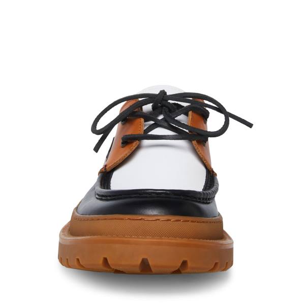 Steve Madden Bane Cognac Sneakers Herr Svarta Bruna | SM-209ZF