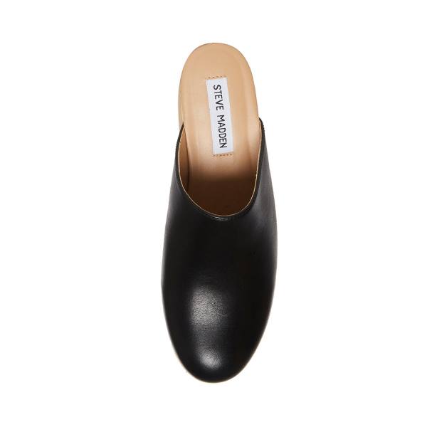 Steve Madden Bayridge Läder Heel Högklackade Skor Dam Svarta | SM-230OT