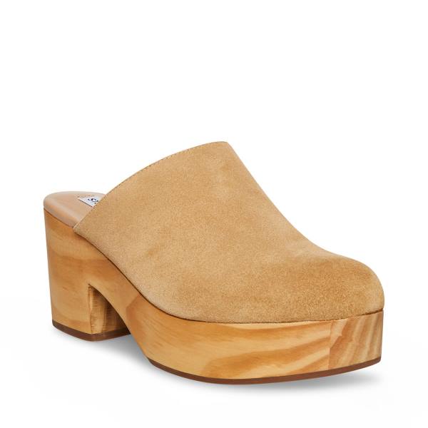 Steve Madden Bayridge Taupe Mocka Heel Högklackade Skor Dam Grå Bruna | SM-936GC