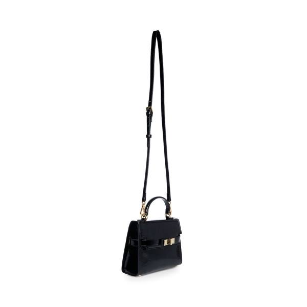 Steve Madden Bdignify Lack Crossbody Väska Dam Svarta | SM-746UQ