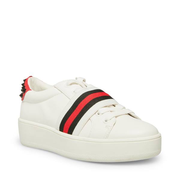 Steve Madden Becks Sneakers Dam Vita Olika Färger | SM-615LP