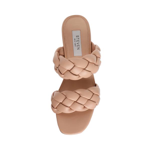 Steve Madden Beliza Tan Läder Heel Högklackade Skor Dam Beige | SM-463QV