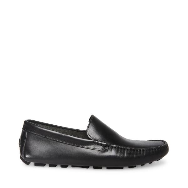 Steve Madden Bergamo Läder Loafers Herr Svarta | SM-394SV