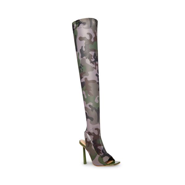 Steve Madden Beverley Stövlar Dam Camouflage | SM-014JY