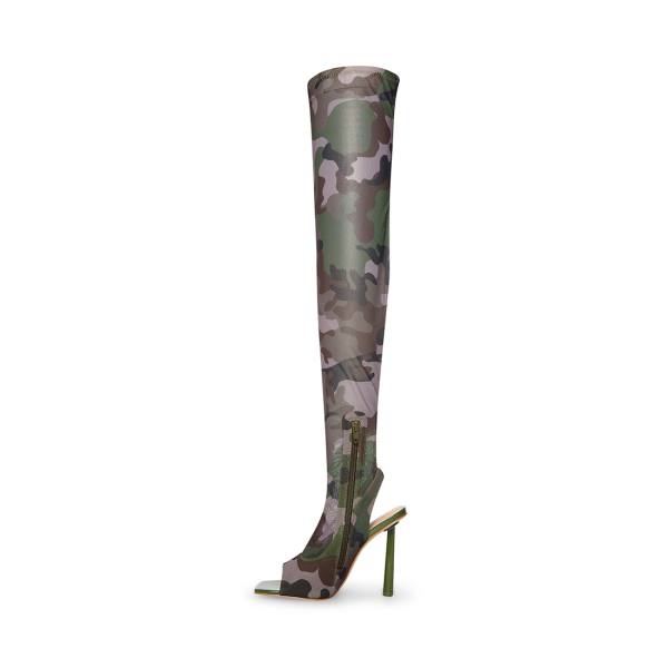 Steve Madden Beverley Stövlar Dam Camouflage | SM-014JY