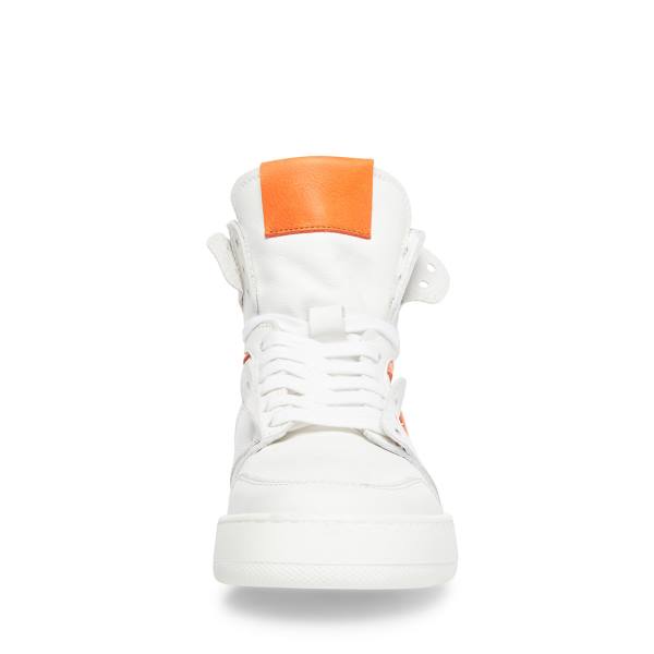 Steve Madden Bizzy Sneakers Dam Vita Röda | SM-385VO