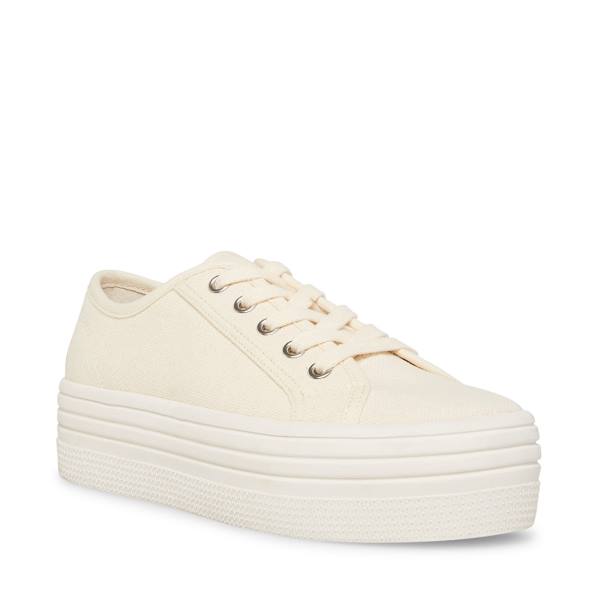 Steve Madden Bobbi 30 Bone Sneakers Dam Beige | SM-165FC