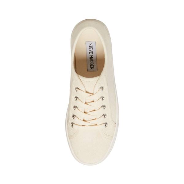 Steve Madden Bobbi 30 Bone Sneakers Dam Beige | SM-165FC