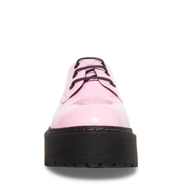 Steve Madden Brenton Lack Loafers Dam Rosa | SM-918BF