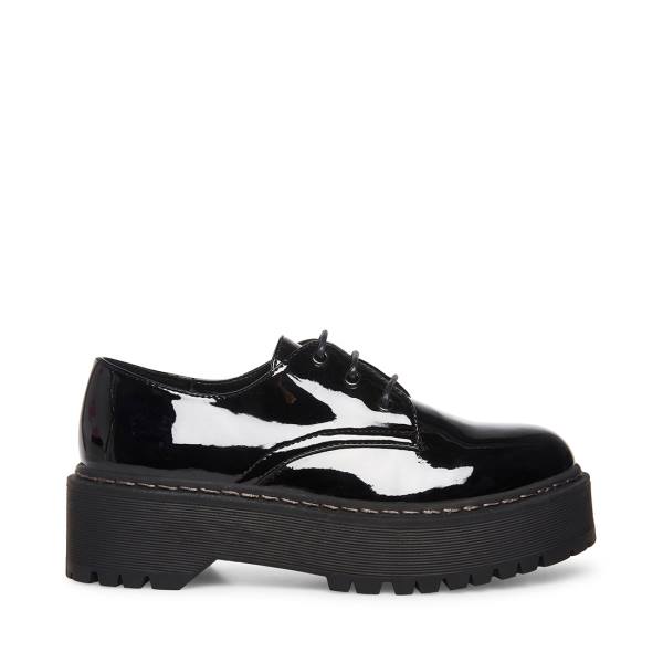 Steve Madden Brenton Lack Loafers Dam Svarta | SM-162DH