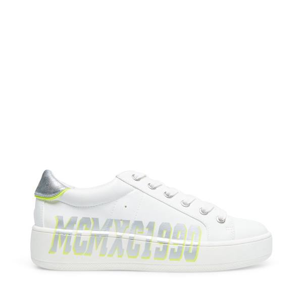 Steve Madden Brexton Sneakers Dam Vita Silver | SM-901VM