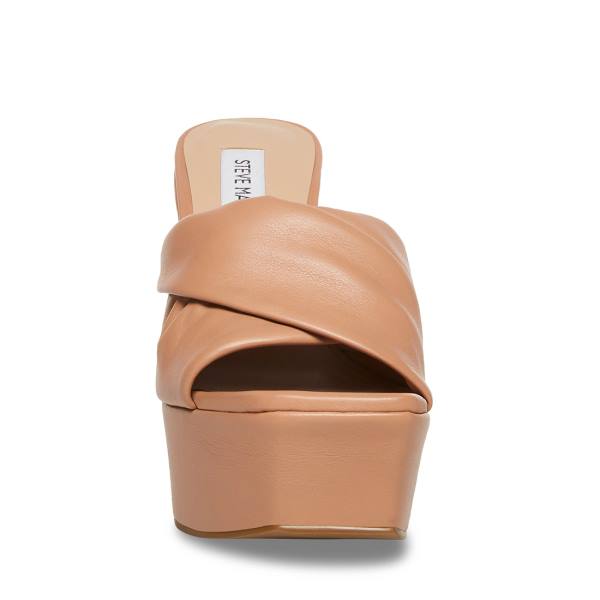 Steve Madden Brianna Tan Läder Sandaler Dam Bruna | SM-574HW