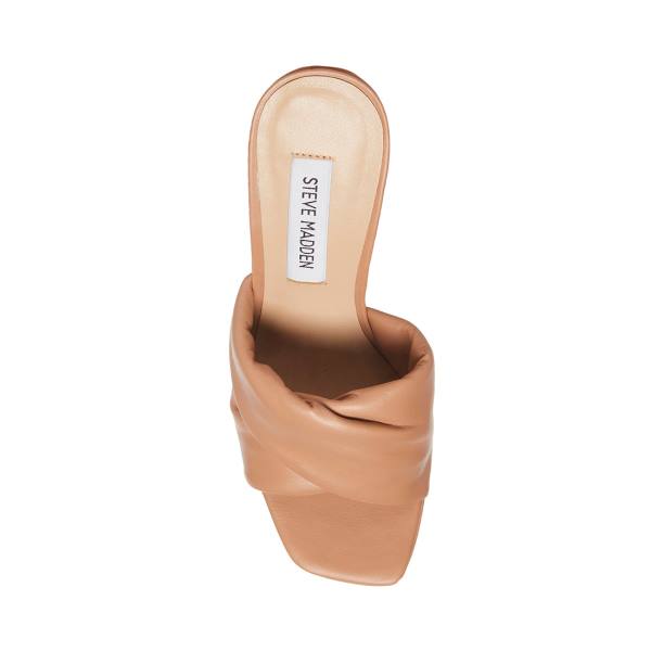 Steve Madden Brianna Tan Läder Sandaler Dam Bruna | SM-574HW