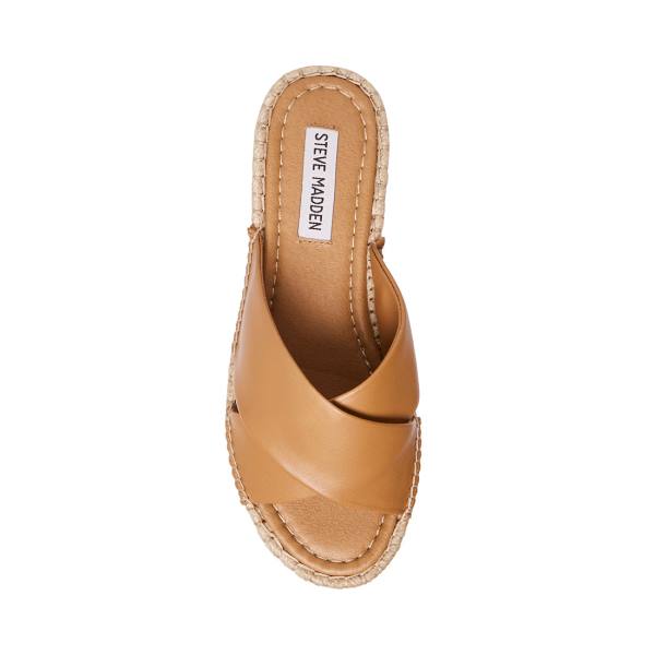 Steve Madden Brienna Tan Läder Sandaler Dam Bruna | SM-538HI