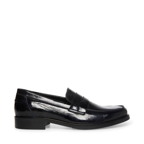 Steve Madden Brookline Lack Loafers Herr Svarta | SM-687DN