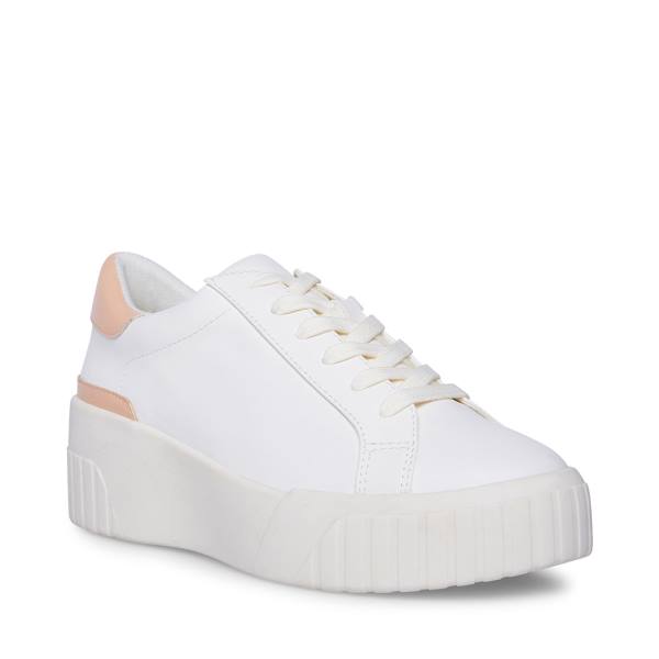 Steve Madden Calder Sand Sneakers Dam Vita Bruna | SM-351OH