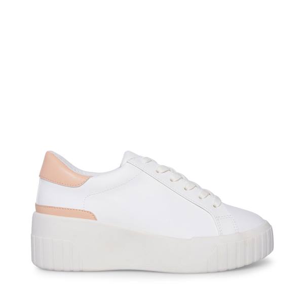 Steve Madden Calder Sand Sneakers Dam Vita Bruna | SM-351OH