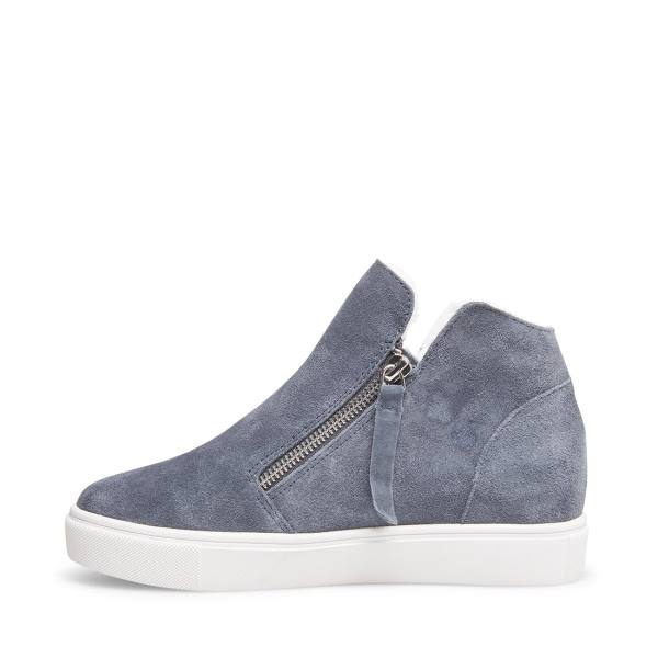 Steve Madden Caliber-f Mocka Sneakers Dam Grå | SM-478VY