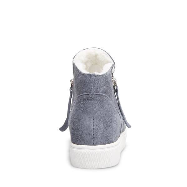 Steve Madden Caliber-f Mocka Sneakers Dam Grå | SM-478VY