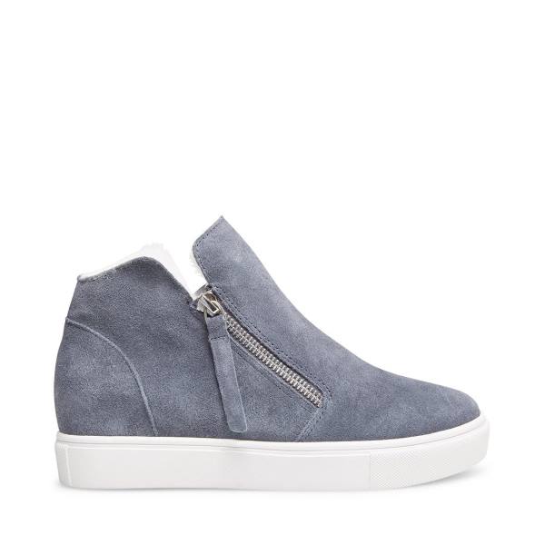 Steve Madden Caliber-f Mocka Sneakers Dam Grå | SM-478VY