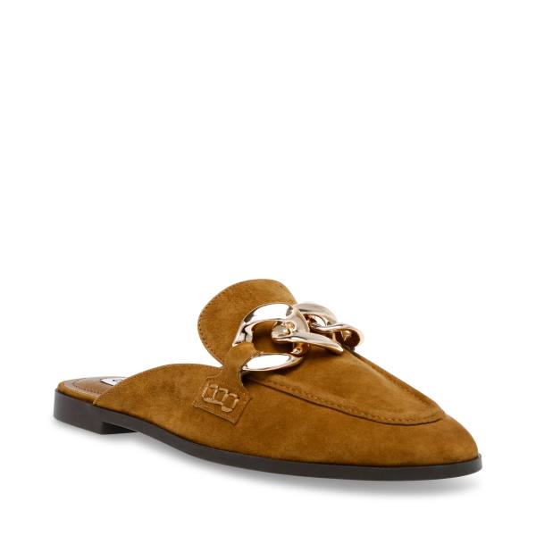 Steve Madden Cally Cognac Mocka Platta Skor Dam Bruna | SM-186MH