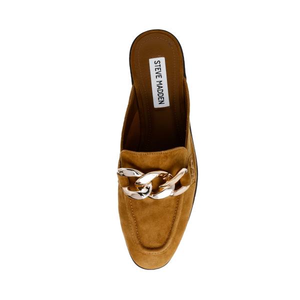 Steve Madden Cally Cognac Mocka Platta Skor Dam Bruna | SM-186MH