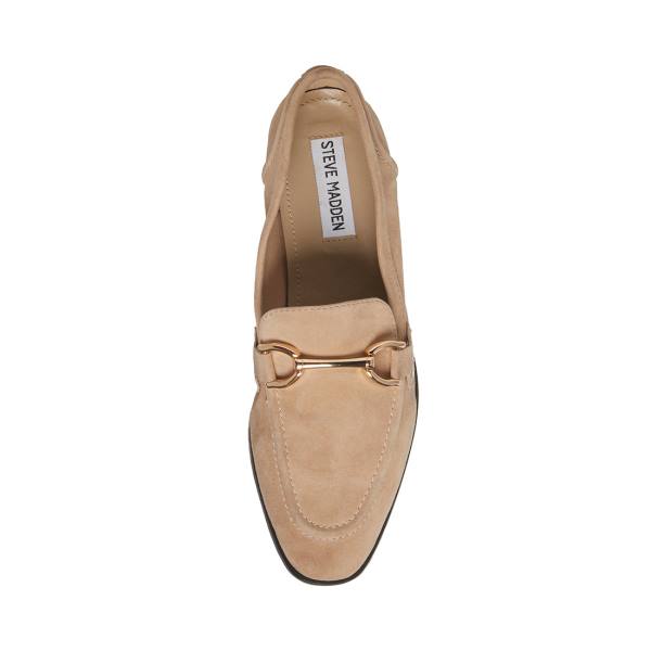 Steve Madden Carrine Tan Mocka Platta Skor Dam Bruna | SM-126SV