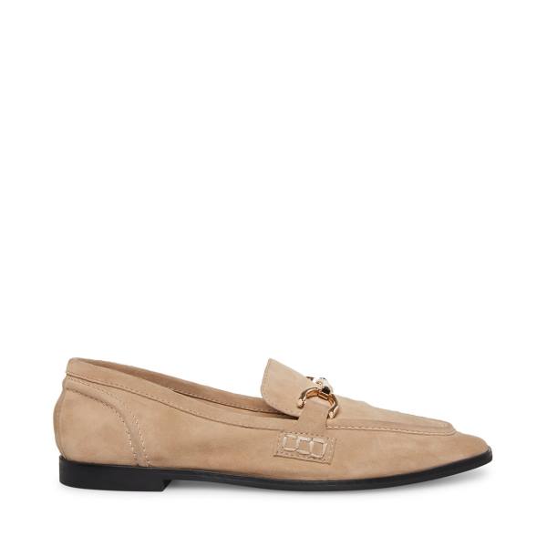 Steve Madden Carrine Tan Mocka Platta Skor Dam Bruna | SM-126SV