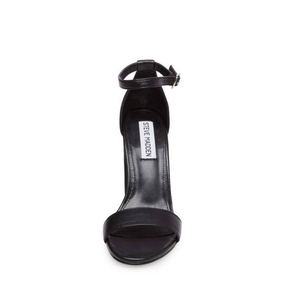 Steve Madden Carrson Läder Heel Högklackade Skor Dam Svarta | SM-528MF