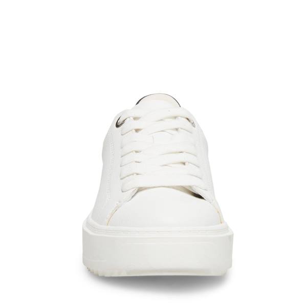 Steve Madden Catcher Sneakers Dam Vita Svarta | SM-294BZ