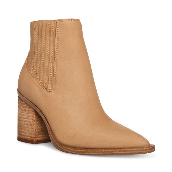 Steve Madden Catreena Tan Nubuck Kängor Dam Bruna | SM-679RN