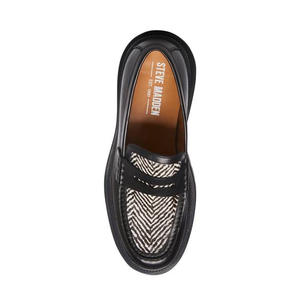 Steve Madden Charles Tweed Loafers Herr Svarta | SM-481AC