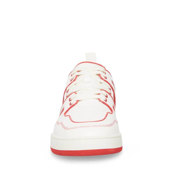 Steve Madden Chris Sneakers Herr Vita Röda | SM-512DK